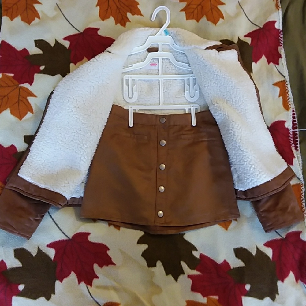 Young girls suede moto jacket